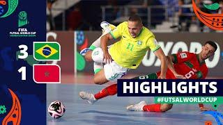 Brazil v Morocco | FIFA Futsal World Cup 2024 | Quarter-finals | Highlights