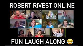 Laugh Along Online with Robert Rivest & Friends. Chair Laughter Yoga, Mime & Wellbeing Laughter Fun!