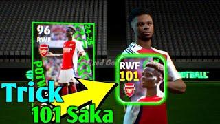 POTW 101 Rated B.Saka Trick How To Get In Efootball 2024 Mobile | Trick B.Saka