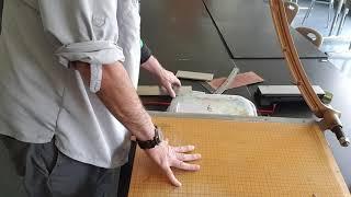 Sharpening a paper cutter