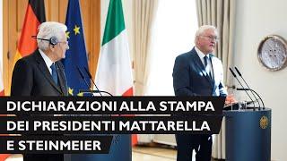 Dichiarazioni alla stampa del Presidente Mattarella e del Presidente Steinmeier