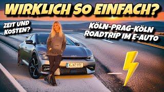 Die Elektro Realität! 1500 km Köln - Prag Roadtrip im Kia EV6.