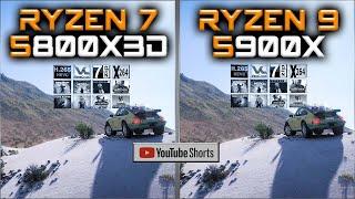 5900X vs 5800X3D #SHORTS - Tested 15 Games and Applications