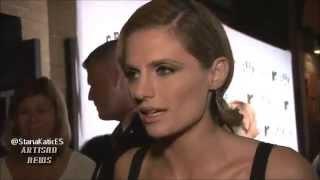 Stana Katic interview for ArtisanNewsService in the CBGB Premiere in NYC