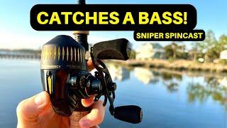 PROFISHIENCY Sniper Spincast: Watch it CATCH a BASS!