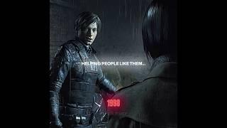 Leon’s heart as a rookie cop never changed #residentevil #leonskennedy  #adawong  #re2remake #re6