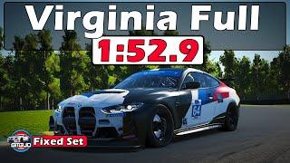 iRacing BMW M4 GT4 Virginia International Raceway Track Guide - 1:52.9