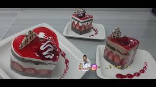 kalp şekilli sükse adet pasta tarifi / heart dessert single cake