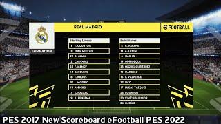 Pes 2017 | Scoreboard eFootball PES 2022