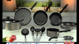 HomeShop18.com - Teflon Coated Non stick Cookware Set by Crystal