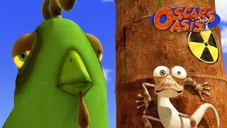 Oscar vs. the Big SCARY green chicken | Oscar Oasis | Funny Cartoons