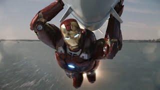 Ironman nukes the chitauri army  - Almost gets killed | Avengers (2012)