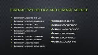 1 History and Current Issues in Forensic Psychology