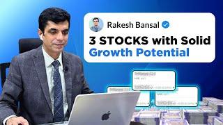 3 stocks With Solid Growth Potential I Rakesh Bansal I 11.09.2024