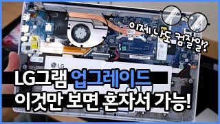 LG 그램 업그레이드 SSD,RAM 추가하기 (15Z90N-VR56K)