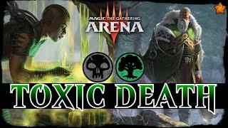 TOXIC IS BACK! | MTG Arena - Golgari Poison Aggro Deathtouch Combo FOUNDATIONS Standard Deck