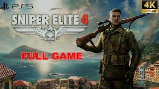 Sniper Elite 4 PS5 Gameplay Walkthrough FULL GAME 4K ULTRA