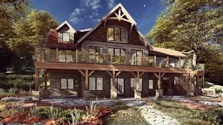 Rustic Timber Frame Cottage Design - Timber Frame House Plan Tour: The Kennebec 3958