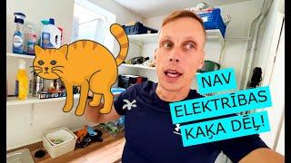 Kā mūsu kaķis atslēdza elektrību mājās! | Mana Māja 2