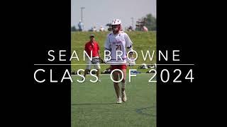 Sean Browne 2020 Lacrosse highlights