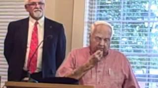 Doc Hellams acceptance speech at Pendleton Town Council Meeting