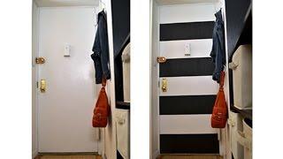 How to decorate your entryway with horizontal stripes