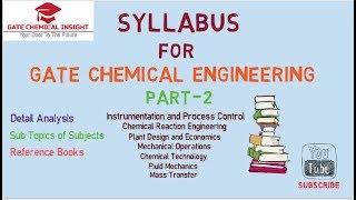 Gate Chemical Engineering Syllabus (PART - 2)