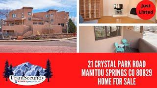 SOLD 21 Crystal Park Road, Manitou Springs, Colorado 80829