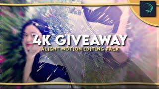 4k giveaway | Alight Motion Editing Pack (shakes, cc & effects)