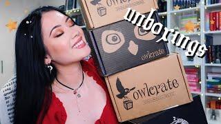 HUGE BOOK UNBOXINGS | 6 boxes (owlcrate & fairyloot)