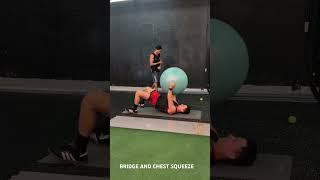 BRIDGE AND CHEST SQUEEZE #uflibrary #motivation #gymexercise #mobility #gymroutine #fit