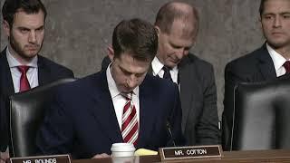 March 5, 2020: Senator Cotton Questions Witnesses During a Senate Armed Services Committee