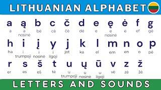 How to pronounce EVERY letter of the LITHUANIAN ALPHABET (Country names edition)