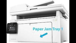 How-to Fix Paper Jam in Tray 1 • HP LaserJet Pro M130fw Paper Jam Troubleshooting & Repair