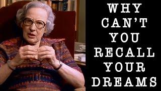 Why Can't You Recall Your Dreams? Marie-Louise von Franz On Why You Should | Jungian Psychology