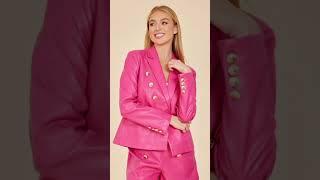 Barbie Chic: Bold Women in Pink Leather | Outfit Ideas | Fashion Tips