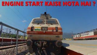 1st Aerodynamic WAP-5 | Engine Start kaise hota hai | Starting a WAP5 Locomotive