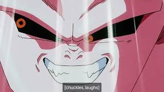 Kid Buu speaking perfect English in dragon ball Z