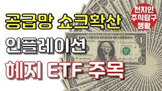 공급망 쇼크 확산 인플레이션 헤지  ETF 주목 #주식탐구생활