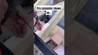 Pro Carpenter Shows us... #construction #carpenter #shorts