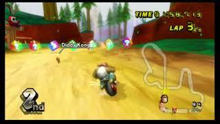 Mario Kart Wii CTGP Revolution: Funky Kong Races in Quaking Mad Cliffs