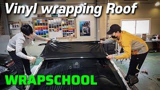 자동차 루프 스킨 풀영상 - Vinyl Wrap Car Roof ( full install Tutorial)