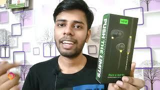 Mivi rock and roll E5 earphone Unboxing and Review 