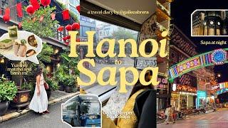  HANOI to SAPA, VIETNAM | matcha & banh mi, G8 VIP Sleeper Bus to Sapa, exploring Sapa at night 