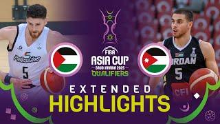 Palestine  v Jordan  | Extended Highlights | FIBA Asia Cup 2025 Qualifiers