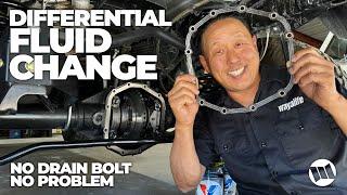 Differential Fluid Change on a Jeep Wrangler JL or Gladiator Axle without Drain Bolts