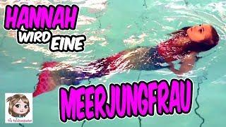 MEERJUNGFRAU HANNAH IM POOL ‍️ Eine Nixe im Schwimmbad ‍️ Schwimmen und Tauchen als Mermaid