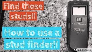 HOW TO USE A STUD FINDER