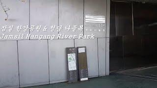 한강공원 - 청담나들목, 송파둘레길, 잠실 한강공원 (Korea Hangang River Tour - Songpa Trail, Jamsil Hangang River Park)