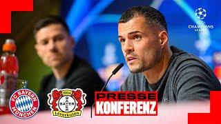 Pressekonferenz mit Xabi Alonso & Granit Xhaka | Champions League Achtelfinale  Bayern München